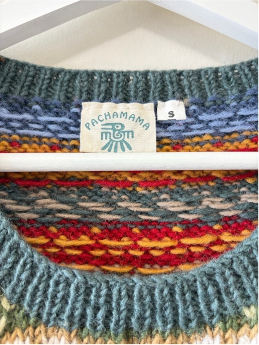 Handmade Pachamama Fair Isle Wool Vest - Picture 6 of 10